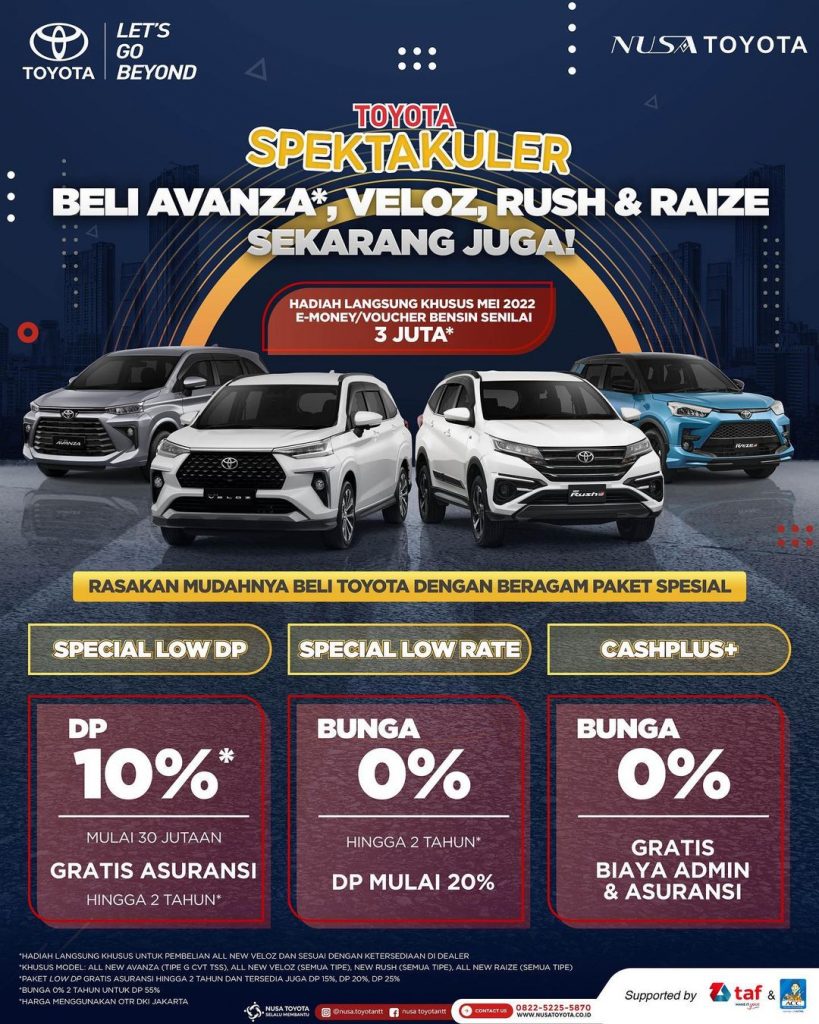 Paket Pembelian Spesial ‘Toyota Spektakuler’ Hadir Di Nusa Toyota ...