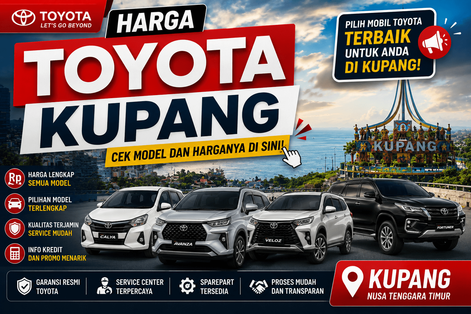 Harga Toyota Kupang Terbaru, Cek Model dan Harganya di Sini