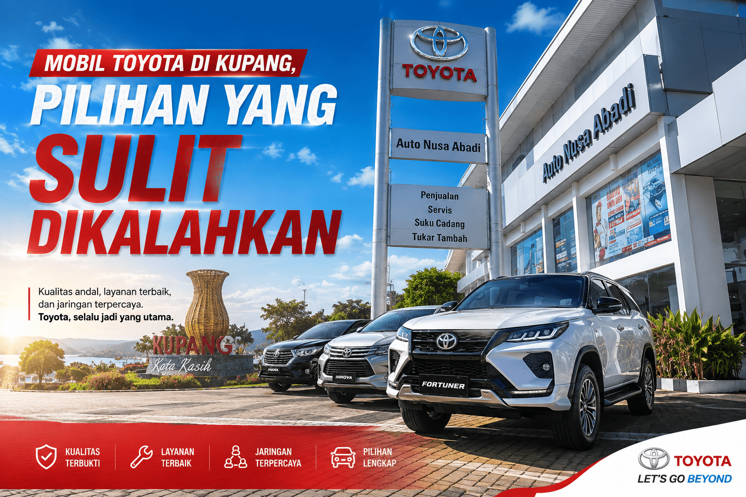 Mobil Toyota Di Kupang, Pilihan yang Sulit Dikalahkan