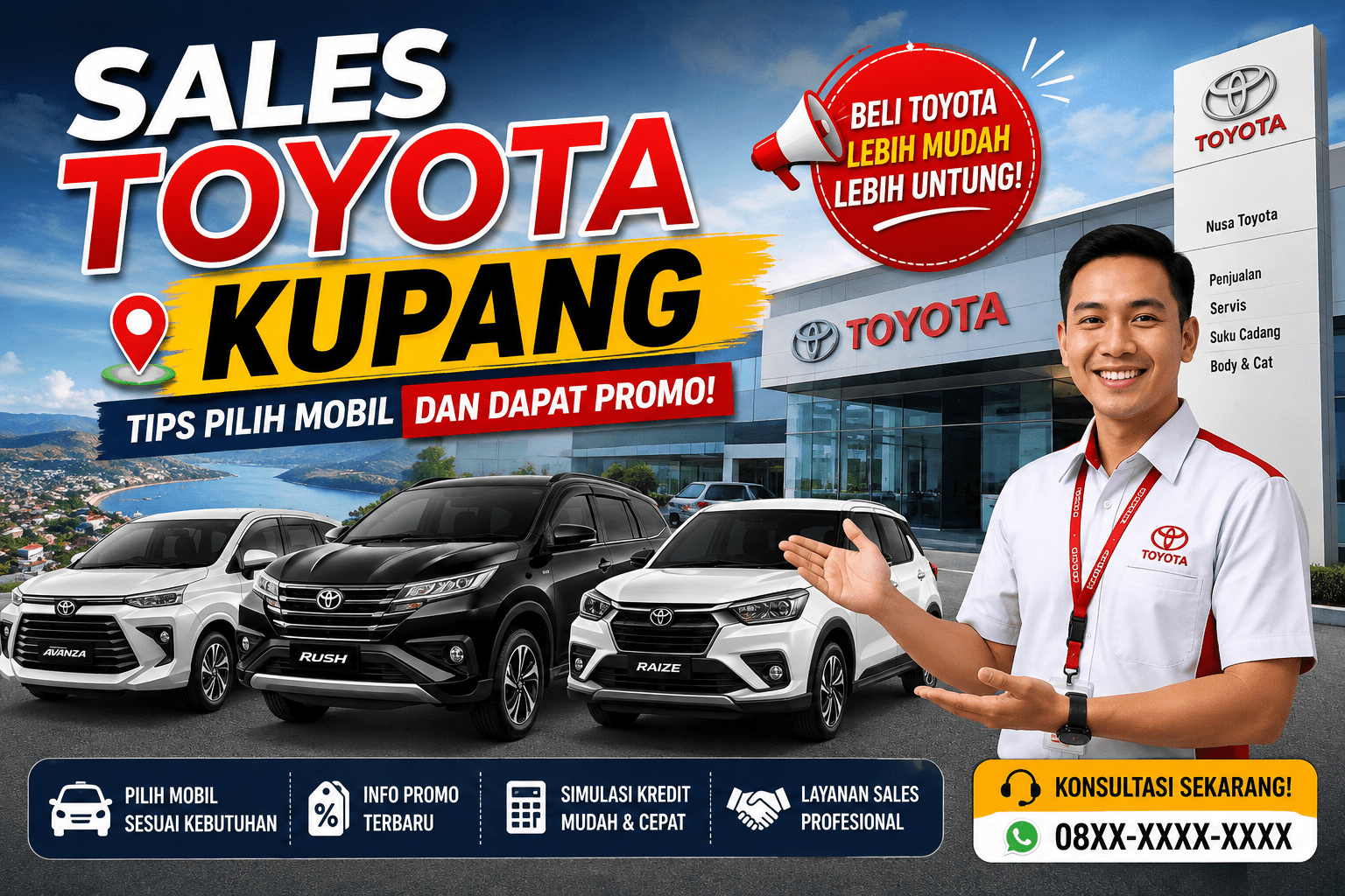 Sales Toyota Kupang : Tips Pilih Mobil dan Dapat Promo